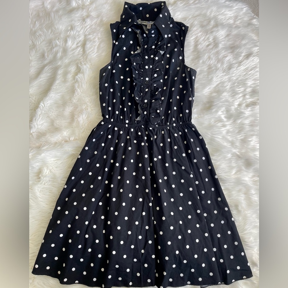 Women’s Dress, Black, Size S, Cotton, Polyester, Spandex, Good Condition.